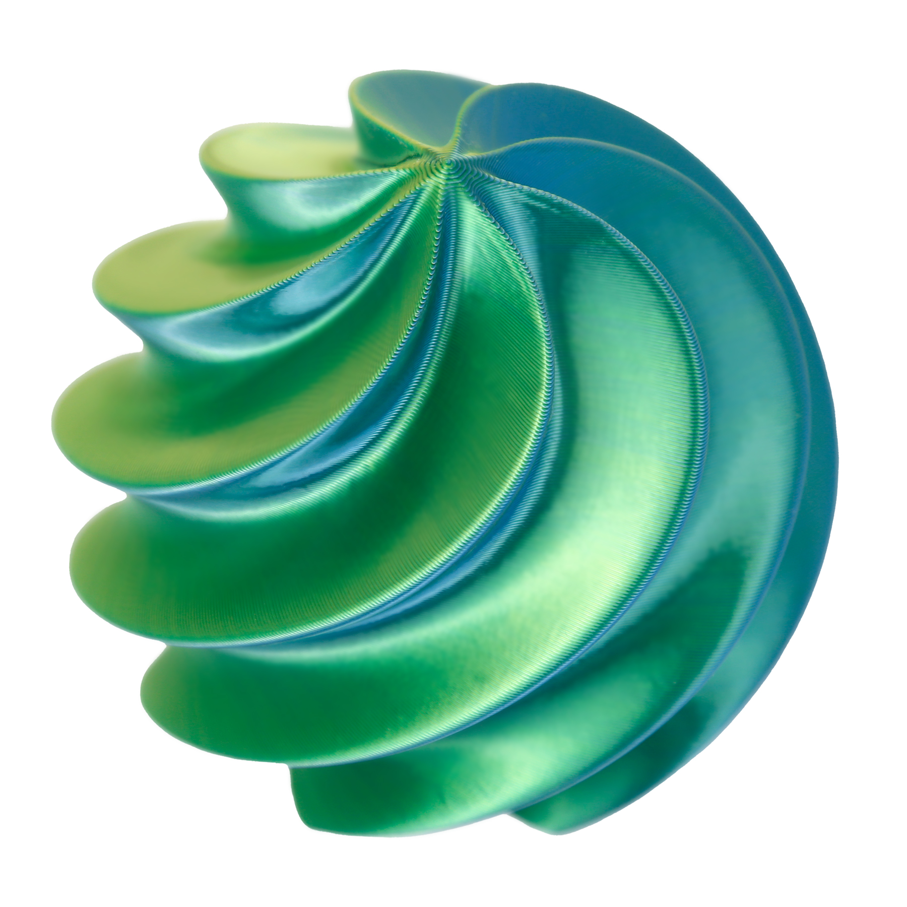 Yellow, Green & Blue supplied color sample