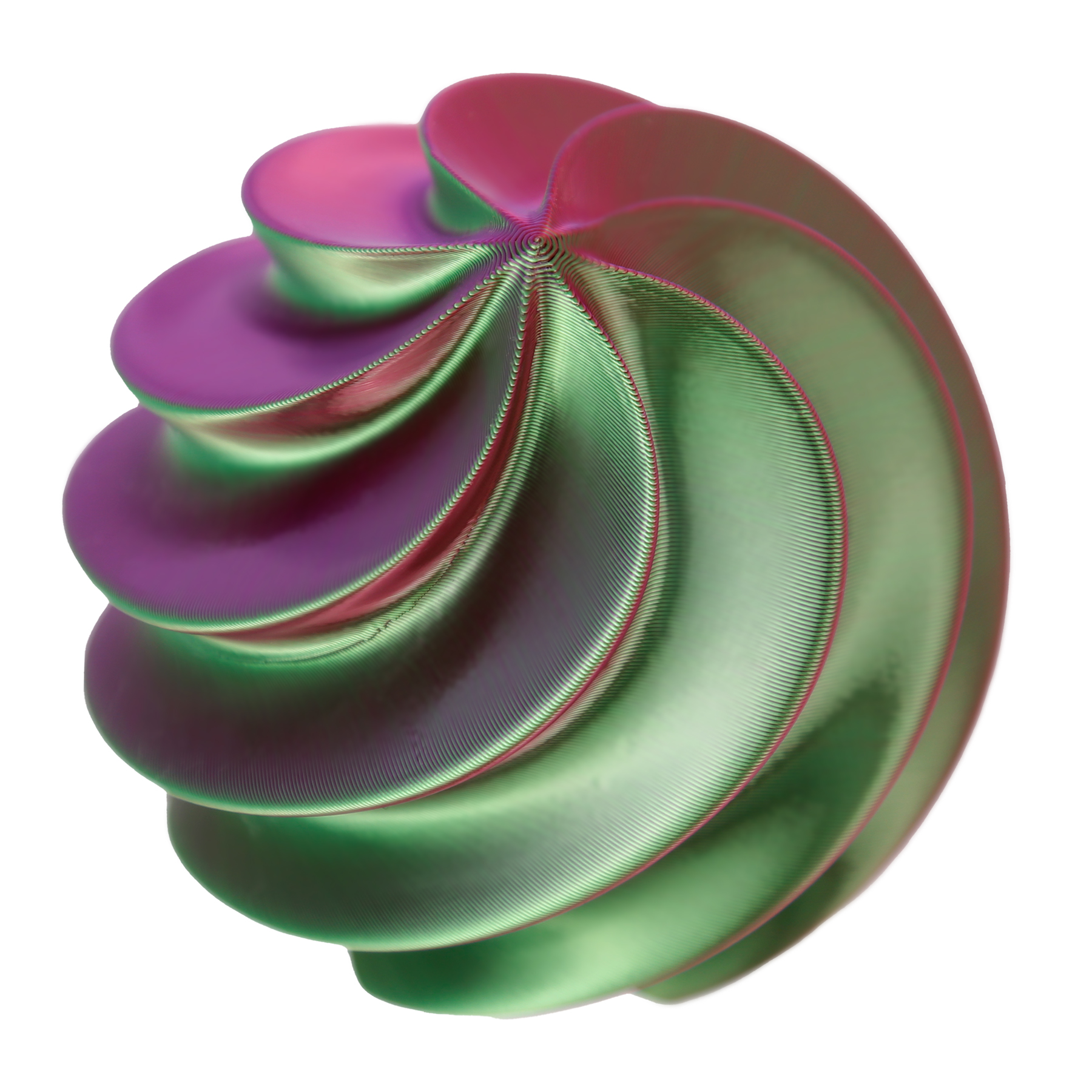 Green, Red & Purple supplied color sample