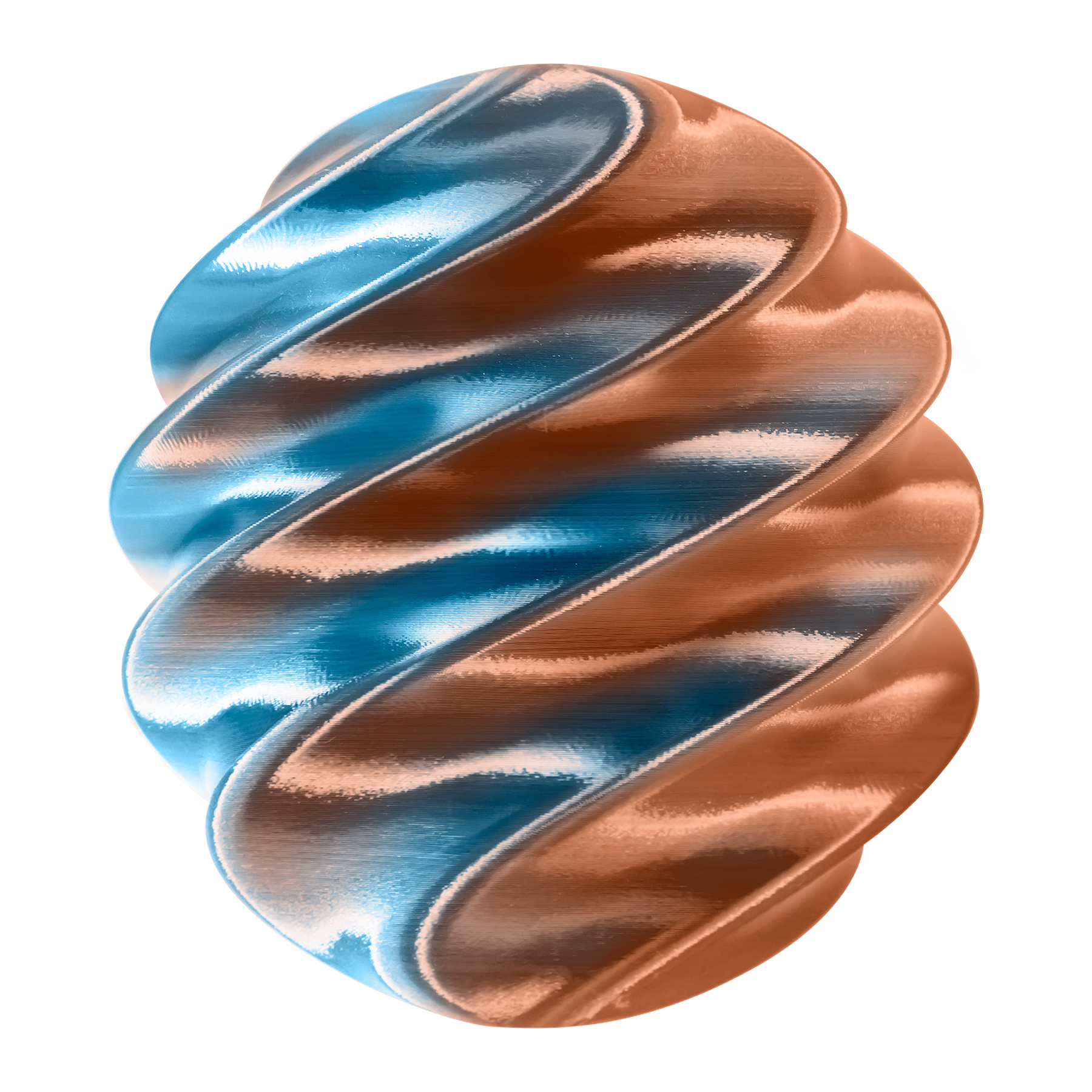 Elegant Copper & Blue supplied color sample
